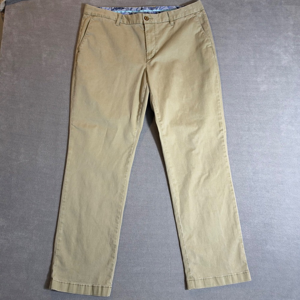 Tommy Bahama Boracay Chino Pants Mens 35x30 Khaki Tan Cotton Tencel Stretch